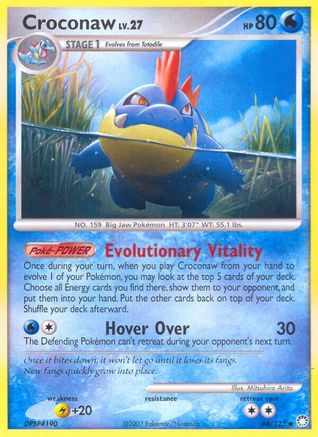 Croconaw 044/123 - Reverse Holofoil Mysterious Treasures - Uncommon