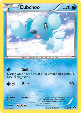 Cubchoo 036 - Reverse Holofoil Next Destinies - Common