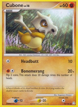 Cubone 090/146 - Reverse Holofoil Legends Awakened - Common