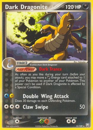 Dark Dragonite 015/109 - Reverse Holofoil Team Rocket Returns - Rare