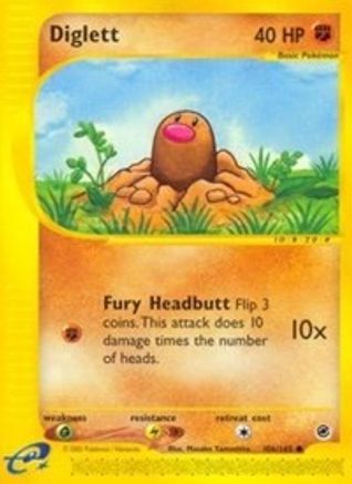 Diglett 106/165 - Reverse Holofoil Expedition - Common
