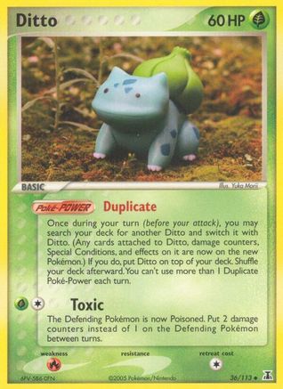 Ditto (Bulbasaur) 036/113 Delta Species - Uncommon