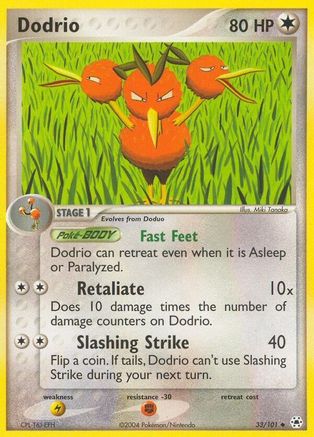 Dodrio 033/101 - Reverse Holofoil Hidden Legends - Uncommon