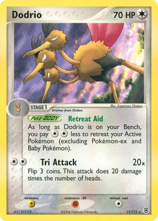 Dodrio 021/112 - Reverse Holofoil FireRed & LeafGreen - Rare