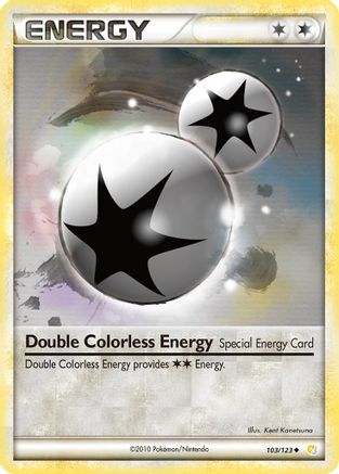 Double Colorless Energy 103/123 - Reverse Holofoil HeartGold SoulSilver - Uncommon