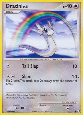 Dratini 091 - Reverse Holofoil Legends Awakened - Common