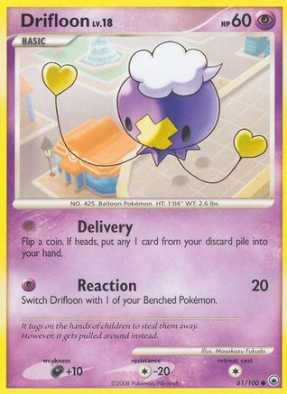 Drifloon 061 - Reverse Holofoil Majestic Dawn - Common