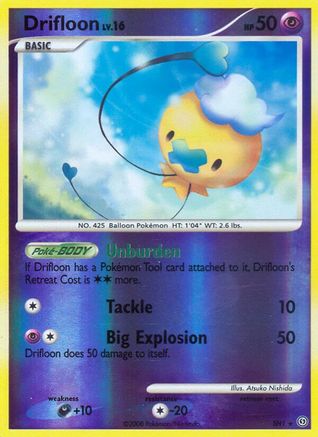 Drifloon (Shiny) SH1 - Reverse Holofoil Stormfront - Shiny Holo Rare
