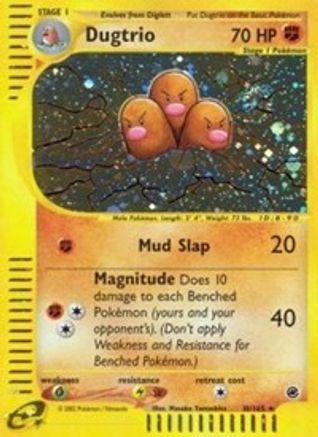 Dugtrio (10) 010 - Reverse Holofoil Expedition - Holo Rare