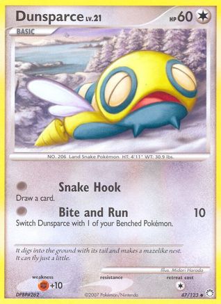 Dunsparce 047 - Reverse Holofoil Mysterious Treasures - Uncommon