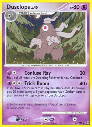 Dusclops (35) 035 - Reverse Holofoil Stormfront - Uncommon