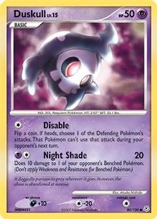 Duskull 080/130 Diamond and Pearl - Common