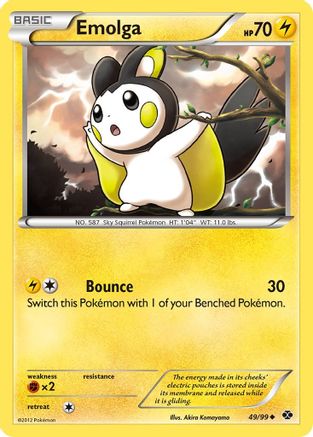 Emolga 049/99 - Reverse Holofoil Next Destinies - Uncommon