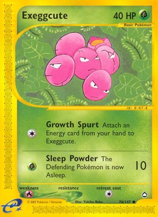 Exeggcute (76) 076/147 - Reverse Holofoil Aquapolis - Common
