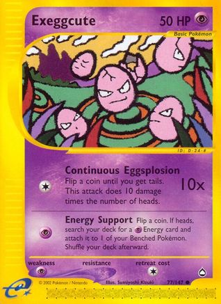 Exeggcute (77) 077 Aquapolis - Common