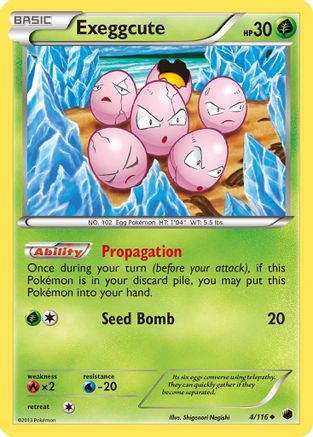 Exeggcute 004/116 Plasma Freeze - Uncommon