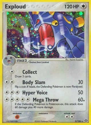 Exploud 003 Emerald - Holo Rare