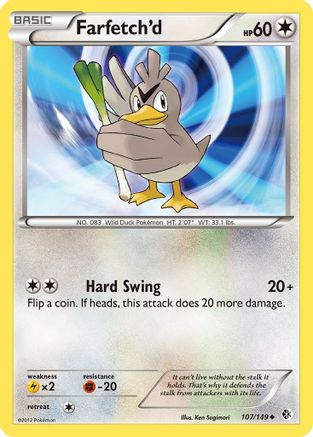 Farfetch'd 107 - Reverse Holofoil Boundaries Crossed - Uncommon