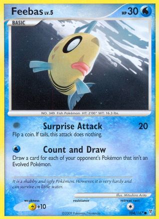 Feebas 104 - Reverse Holofoil Supreme Victors - Common