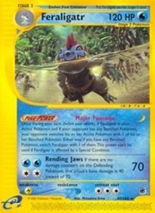 Feraligatr (47) 047 - Reverse Holofoil Expedition - Rare