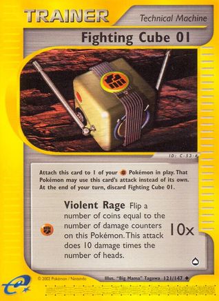 Fighting Cube 01 121 - Reverse Holofoil Aquapolis - Uncommon