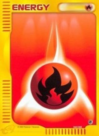 Fire Energy 161/165 - Reverse Holofoil Expedition - Common