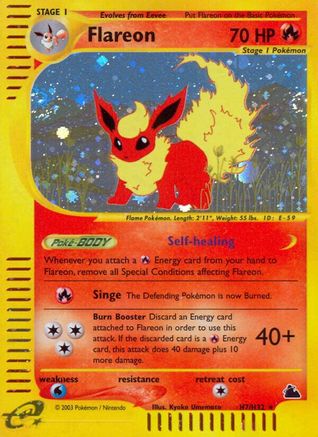 Flareon (H7) 0H7 - Holofoil Skyridge - Holo Rare