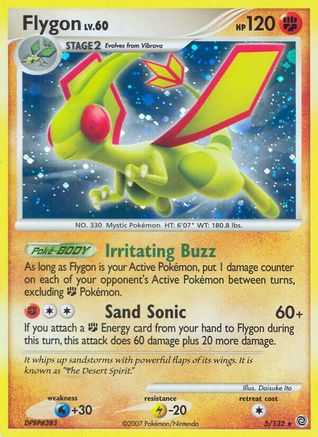 Flygon 005/132 - Holofoil Secret Wonders - Holo Rare