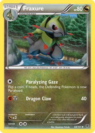 Fraxure 068 - Reverse Holofoil Plasma Blast - Uncommon