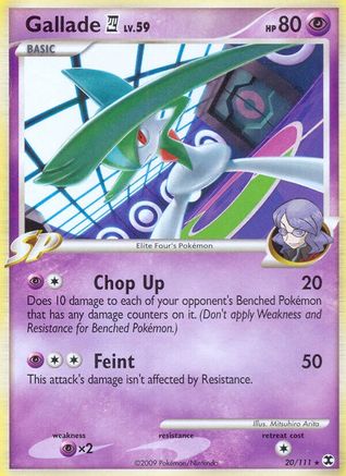 Gallade E4 020 - Reverse Holofoil Rising Rivals - Rare