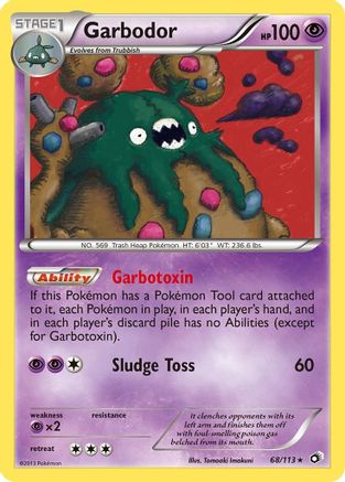 Garbodor 068/113 - Holofoil Legendary Treasures - Holo Rare
