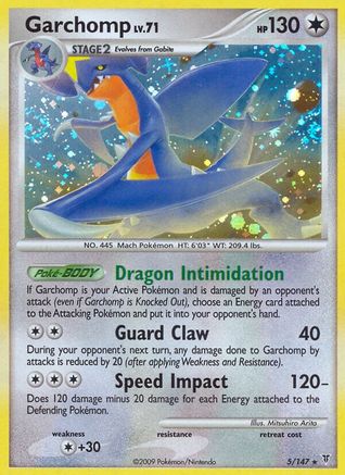 Garchomp 005 - Reverse Holofoil Supreme Victors - Holo Rare