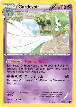 Gardevoir 057/99 - Holofoil Next Destinies - Holo Rare