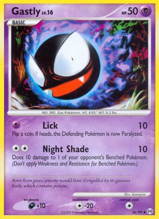 Gastly (36) 036/99 Arceus - Uncommon