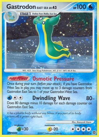 Gastrodon East Sea 008 - Reverse Holofoil Secret Wonders - Holo Rare