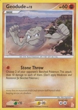 Geodude 001 DP Trainer Kit Manaphy & Lucario - Common