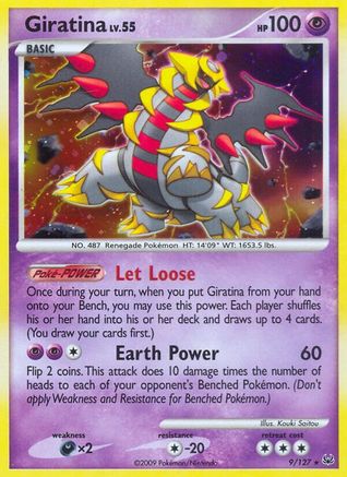 Giratina (9) 009 - Holofoil Platinum - Holo Rare