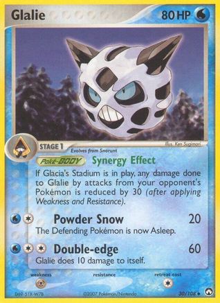 Glalie 030 - Reverse Holofoil Power Keepers - Uncommon