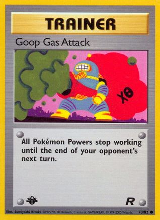 Goop Gas Attack 078/82 - 1st Edition Team Rocket - Common