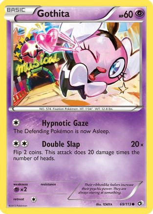 Gothita (69) 069 - Reverse Holofoil Legendary Treasures - Common
