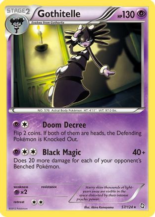 Gothitelle 057 - Reverse Holofoil Dragons Exalted - Rare