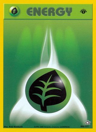 Grass Energy 108/111 - 1st Edition Neo Genesis - Common