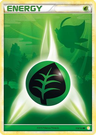 Grass Energy 115/123 - Reverse Holofoil HeartGold SoulSilver - Common