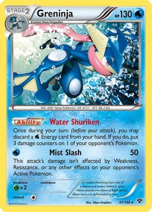 Greninja 041/146 - Holofoil XY Base Set - Holo Rare