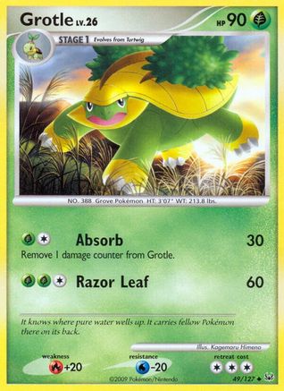 Grotle 049 - Reverse Holofoil Platinum - Uncommon