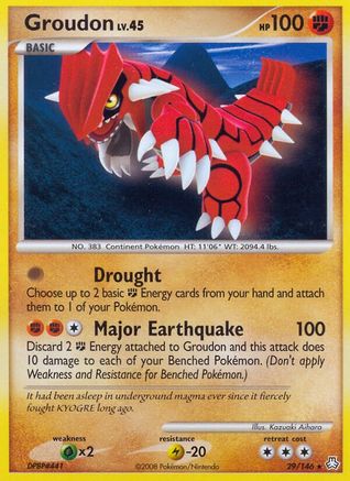 Groudon 029 Legends Awakened - Rare