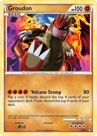 Groudon 006 - Reverse Holofoil Call of Legends - Holo Rare