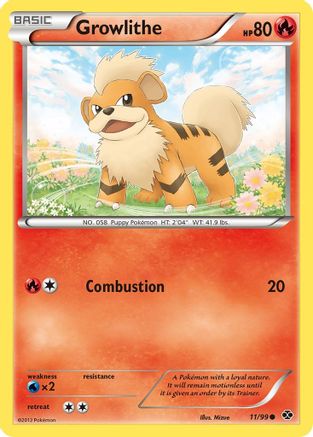 Growlithe (11) 011/99 Next Destinies - Common