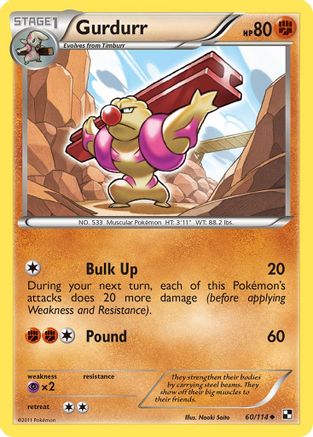 Gurdurr 060 - Reverse Holofoil Black and White - Uncommon