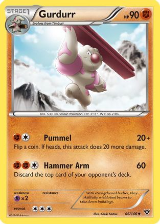 Gurdurr 066 - Reverse Holofoil XY Base Set - Uncommon